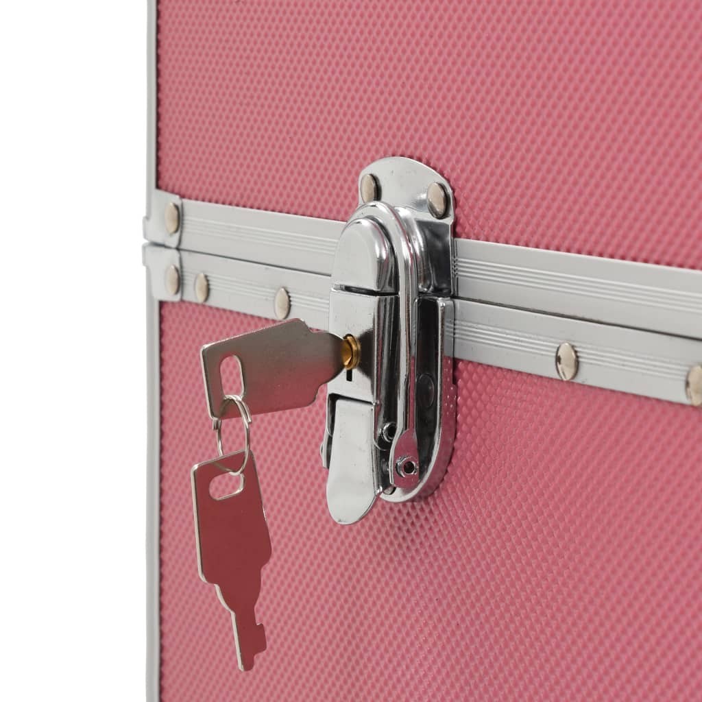 Make-up Trolley Aluminium Pink